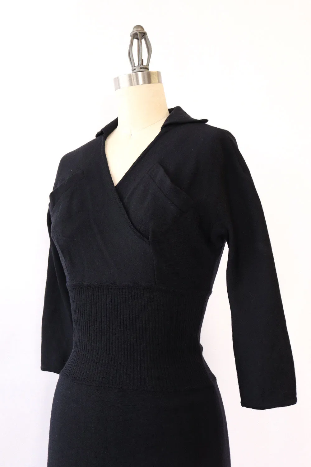 1950s Wool Pocket Dress XS/S