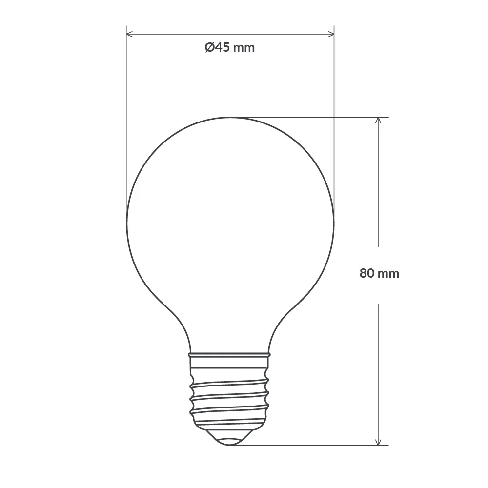 3W Fancy Round Tre Loop LED Bulb E27 in Extra Warm