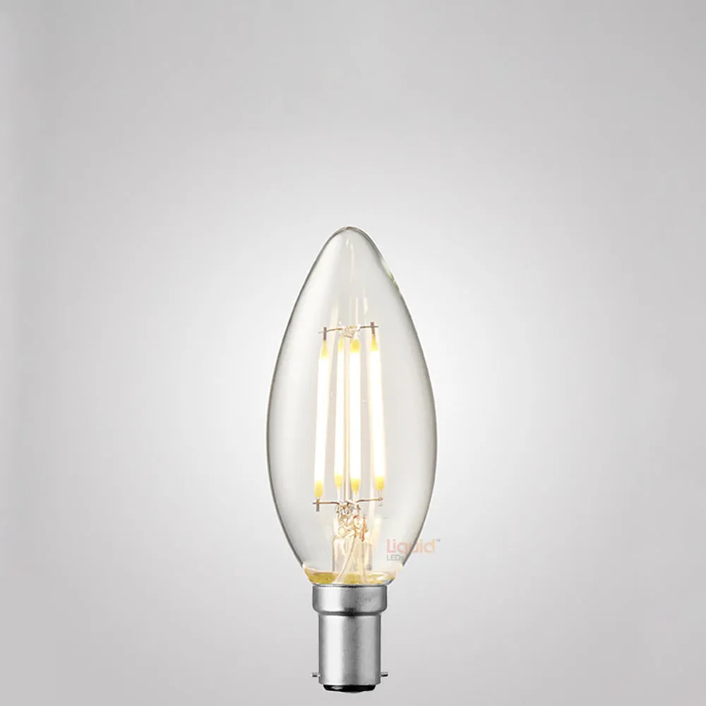 4W Candle LED Bulb B15 Clear in Warm White