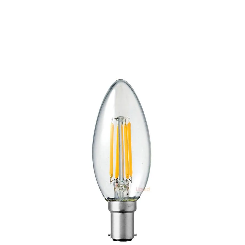 4W Candle LED Bulb B15 Clear in Warm White