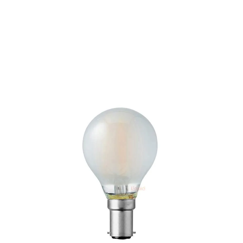 4W Fancy Round LED Bulb B15 Frost in Warm White