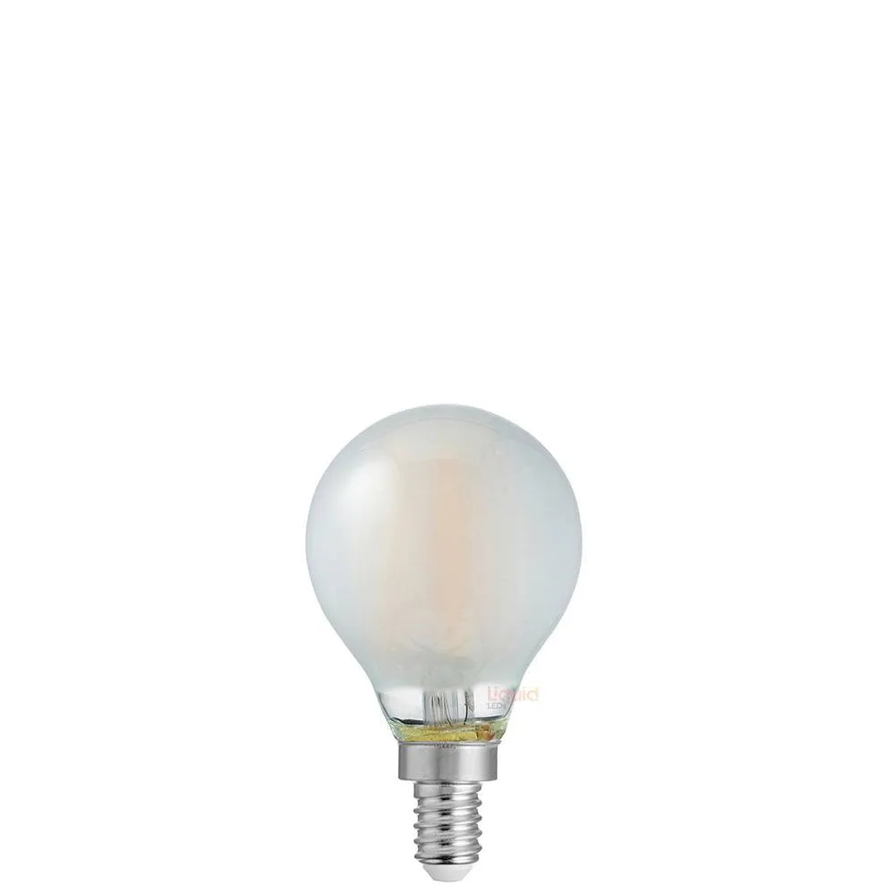 4W Fancy Round LED Bulb E12 Frost in Warm White