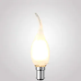 4W Flame Tip Candle LED Bulb B15 Frost in Warm White