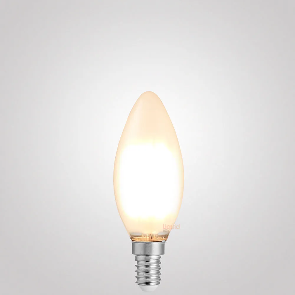 6W Candle LED Bulb E14 Frost in Warm White