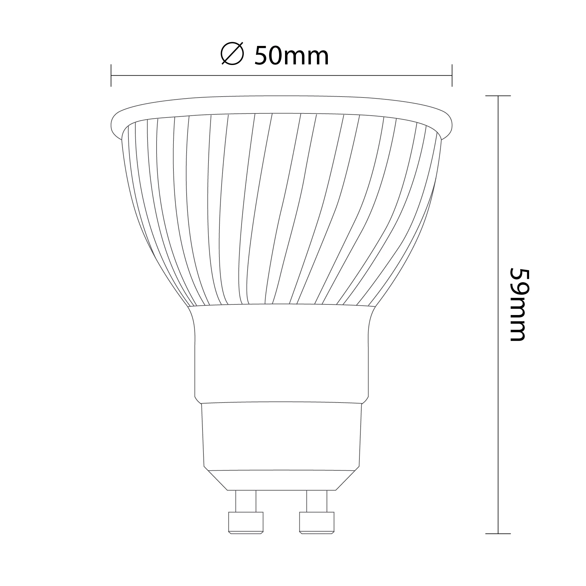 6W GU10 LED Spotlight in Warm White