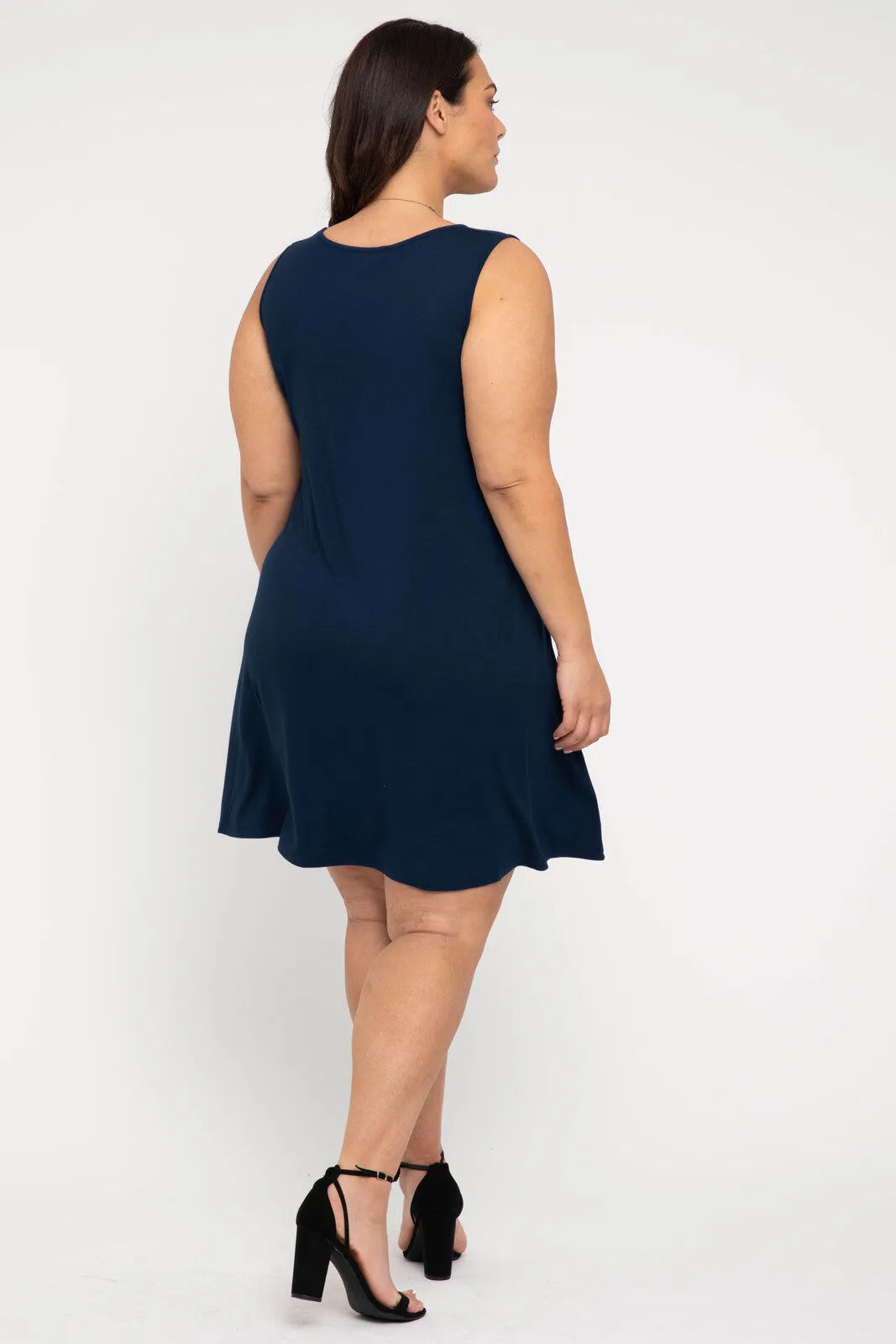 Adele Dress - Navy