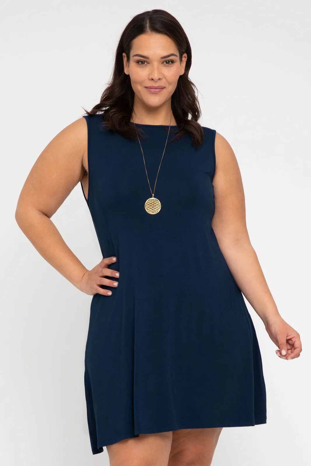 Adele Dress - Navy