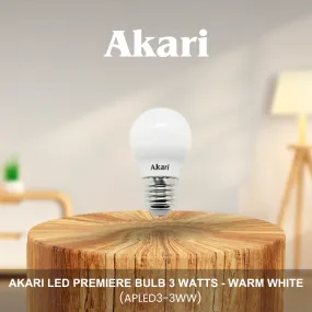 Akari LED Premiere Bulb 3 Watts  - Warm White (APLED3-3WW)