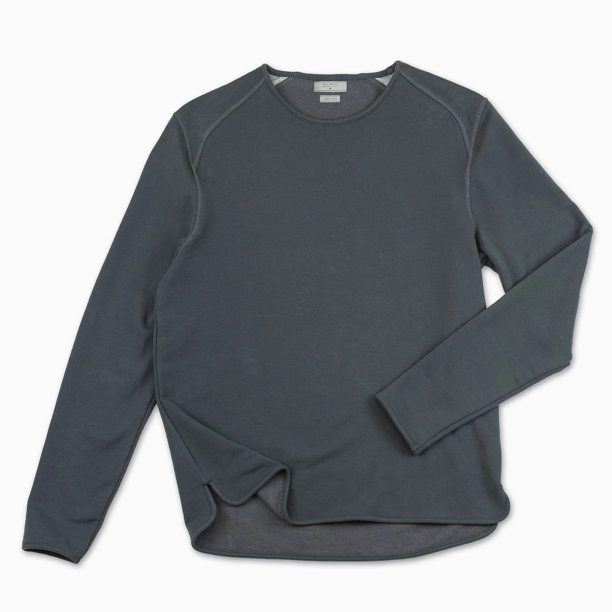 Albin crew-neck fleece (charcoal)