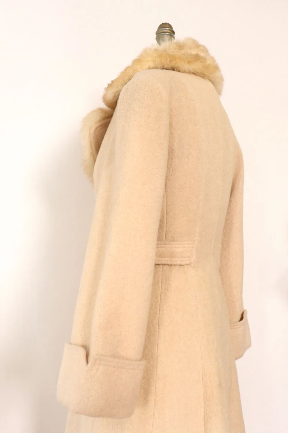 Almond Fur Collar Coat XS/S