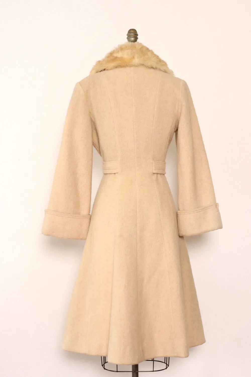 Almond Fur Collar Coat XS/S