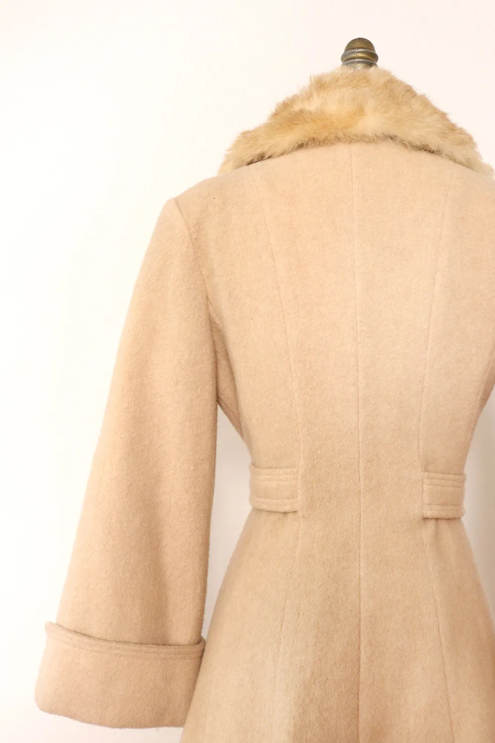 Almond Fur Collar Coat XS/S