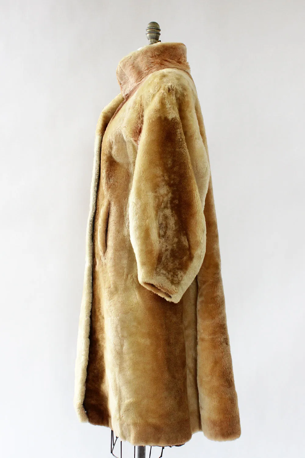 Alpine 1940s Mouton Coat M