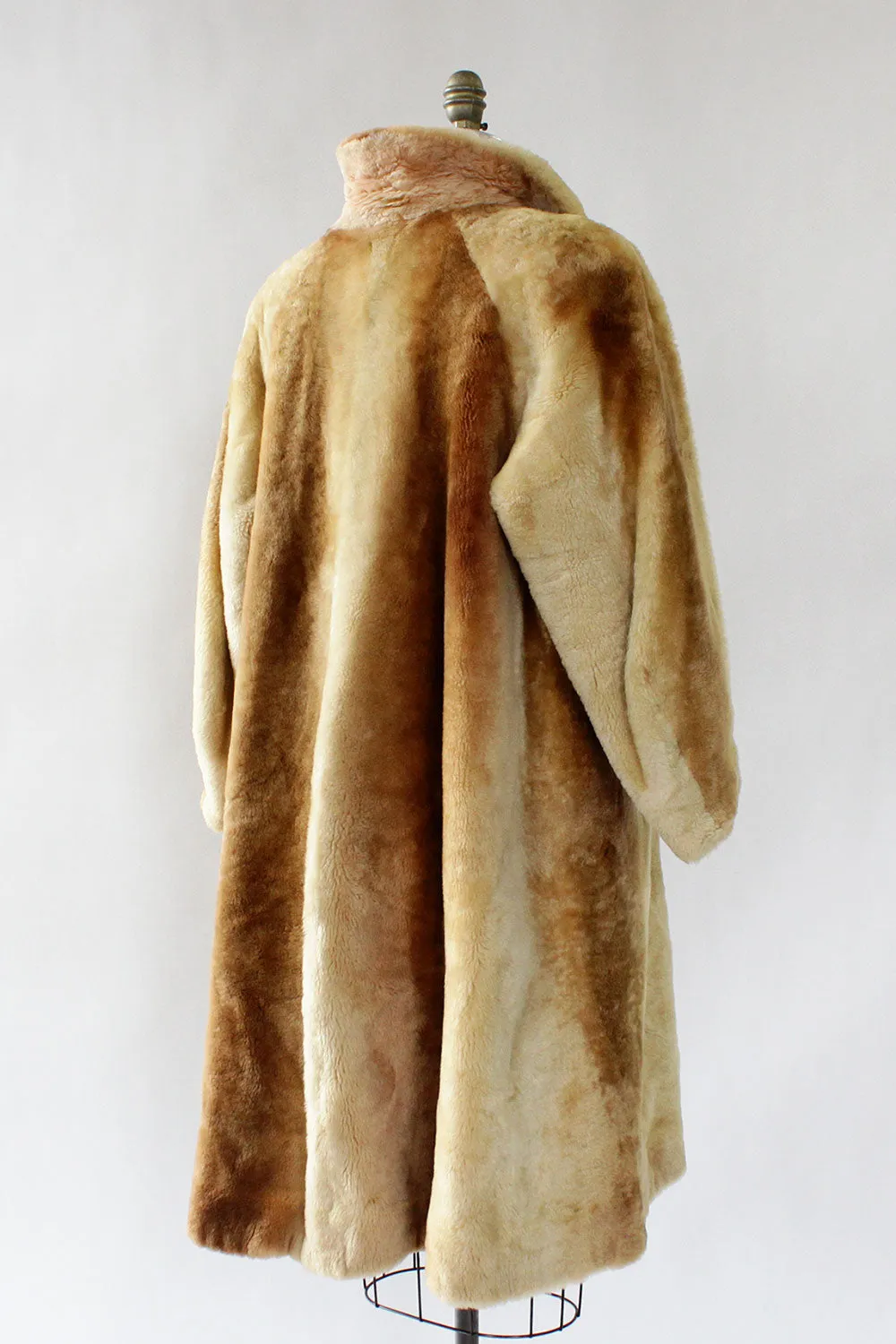 Alpine 1940s Mouton Coat M