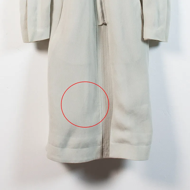 angled zip safari coat