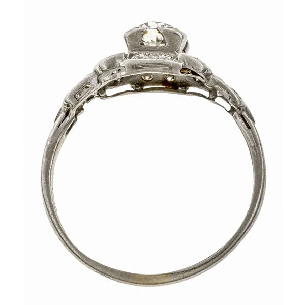 Antique Engagement Ring, Old Mine Diamond 0.62ct.