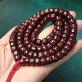 Antique Tibetan Old Rudraksha Mala