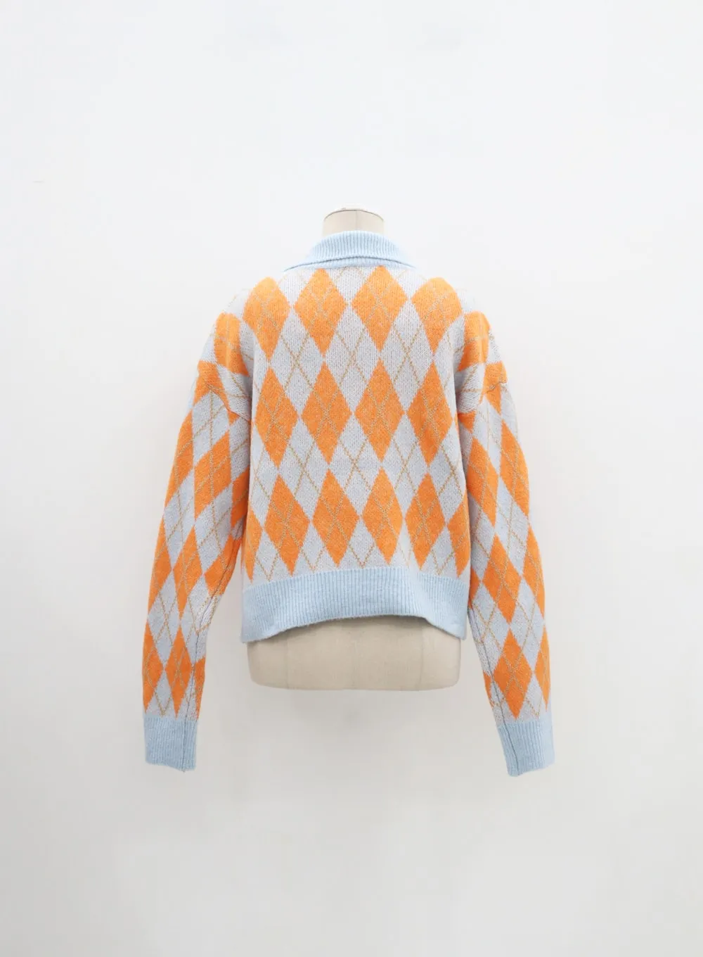 Argyle Pattern Sweater IM315