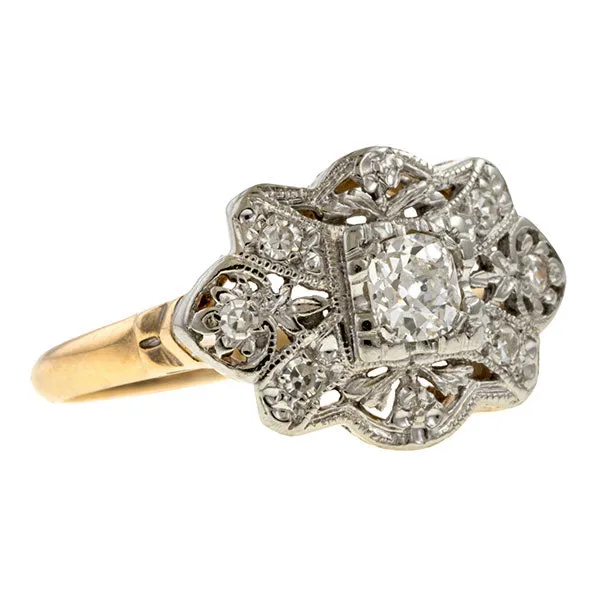 Art Deco Diamond Ring, Old Mine 0.25ct.