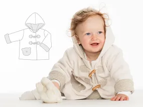 Baby und Kinder Jacke warm gefüttert mit Kapuze BRIO Schnittmuster Ebook pdf