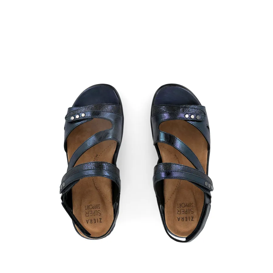 BEAUX W - NAVY-NAVY SCRATCH LEATHER