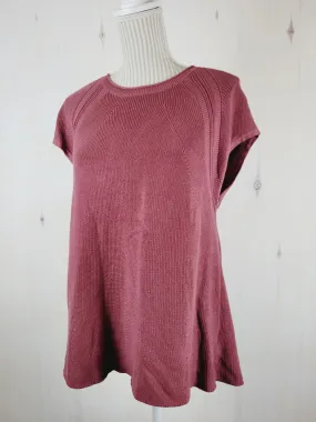 BELLDINI WARM ROSE KNIT TOP LADIES LARGE EUC