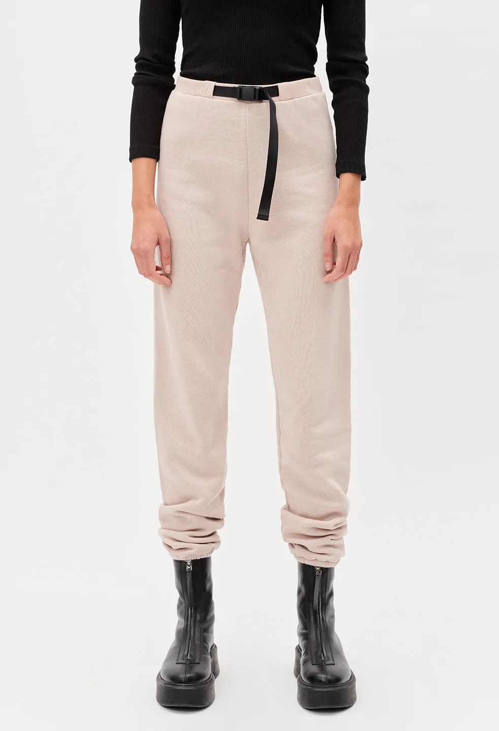 Belted Vintage Fleece Sweatpants / Soapstone