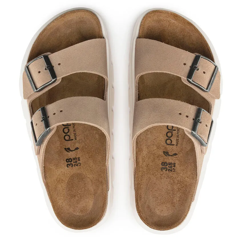 Birkenstock Women's Arizona Chunky Suede Leather (Warm Sand - Narrow Fit)