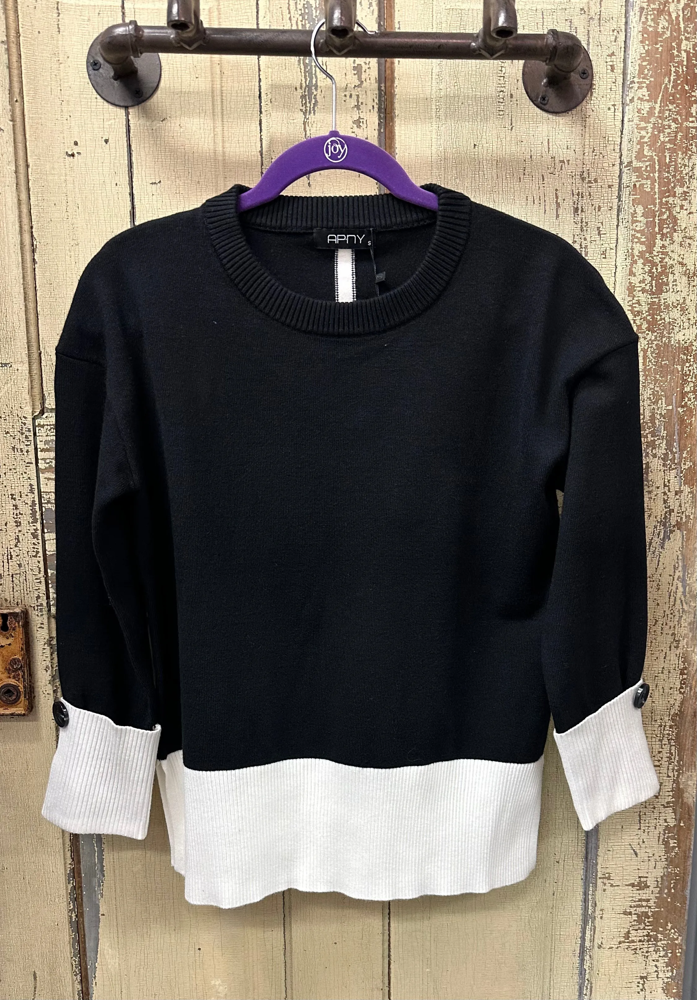 Black Cuff Sweater