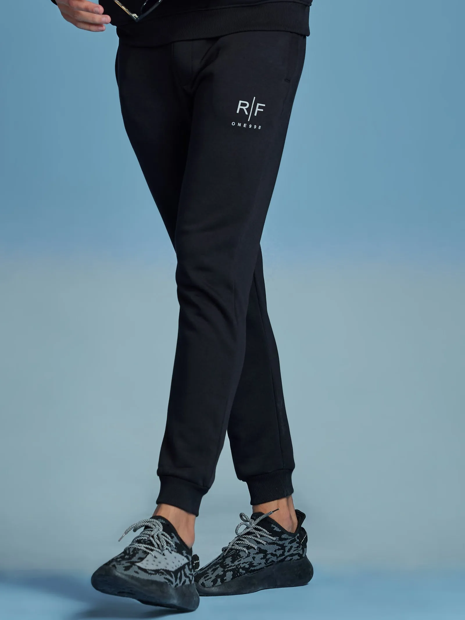 Black Fleece Solid Joggers