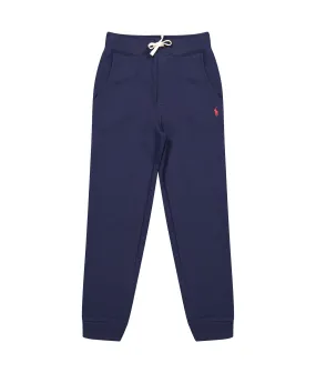 Boys Cotton Blend Fleece Jogger - Navy