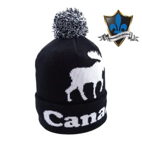 Canada Sport Warm Winter Hat Beanie moose.