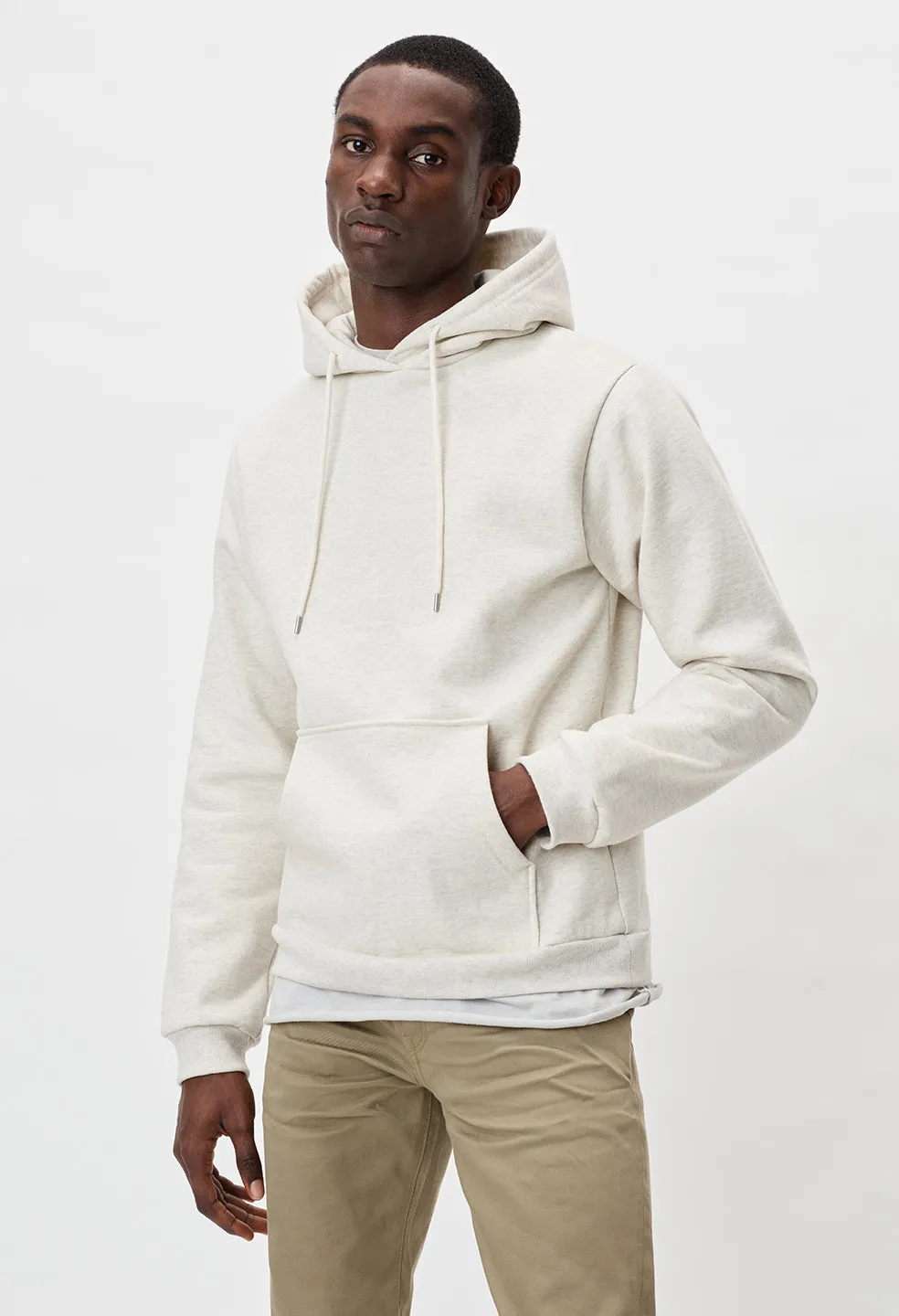 Cashmere Fleece Beach Hoodie / Heather Ash