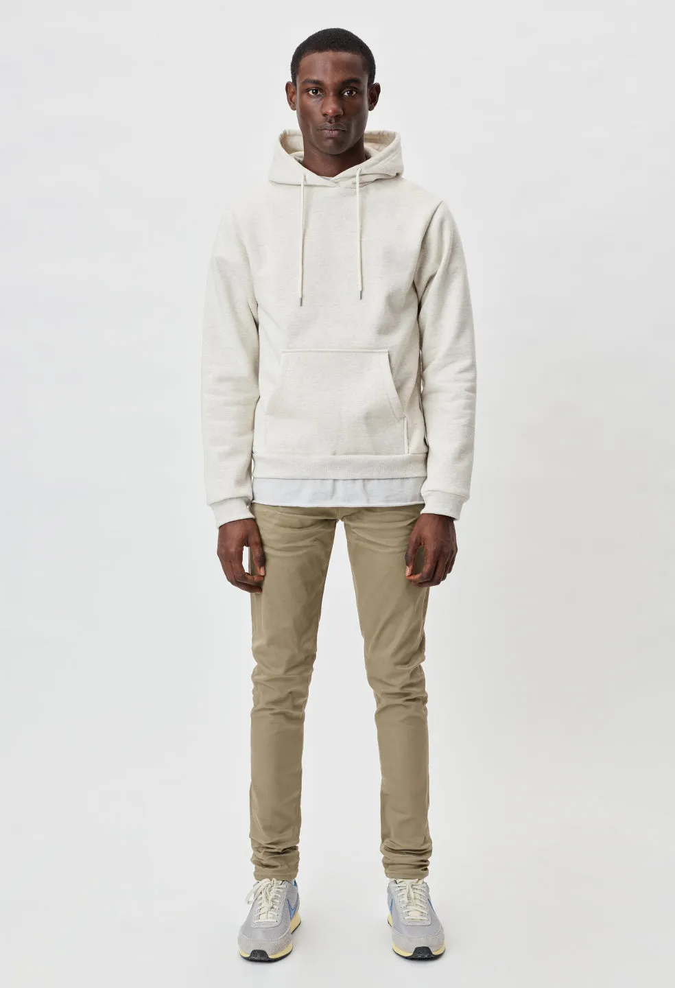 Cashmere Fleece Beach Hoodie / Heather Ash