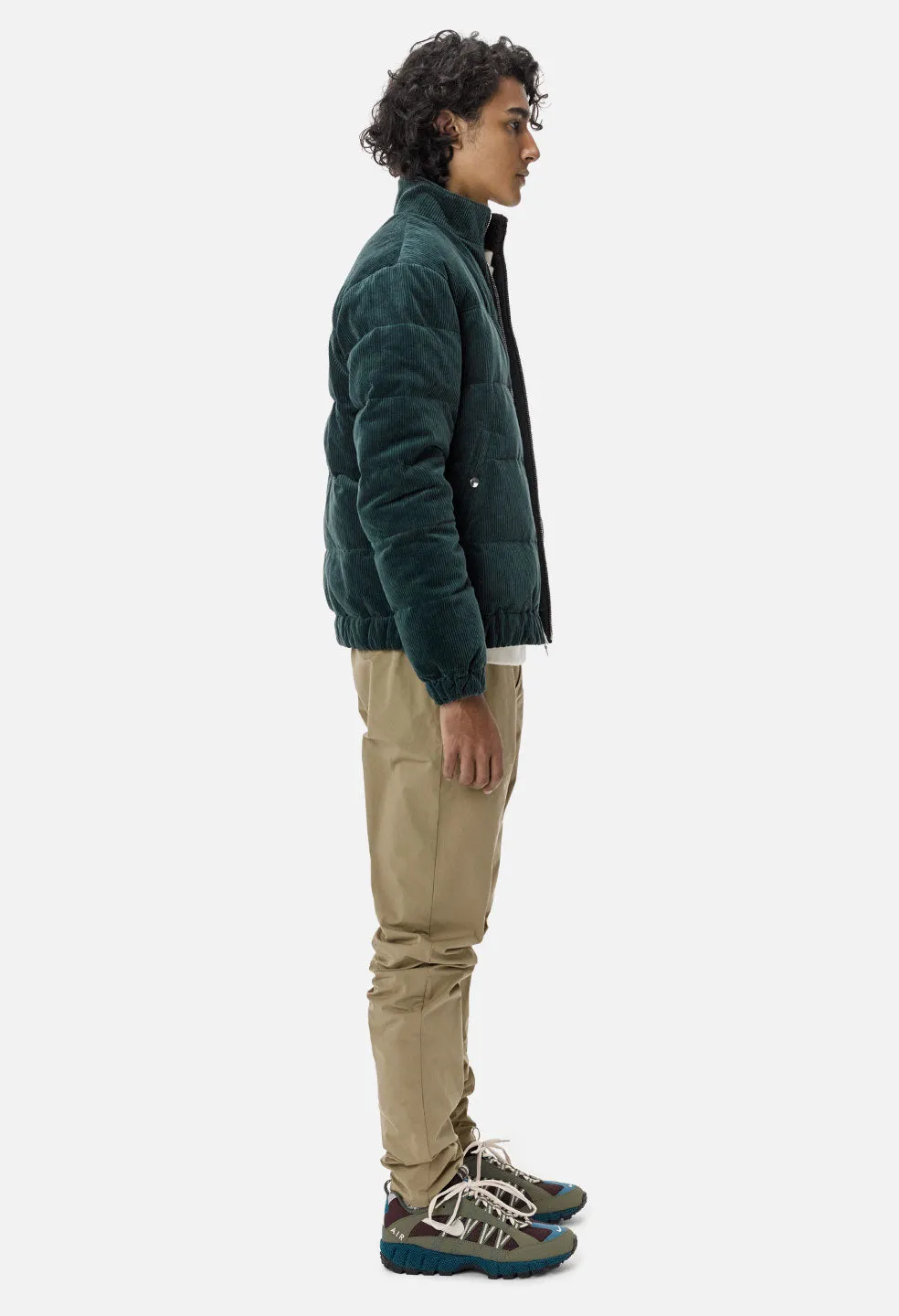 Corduroy Down Jacket / Teal