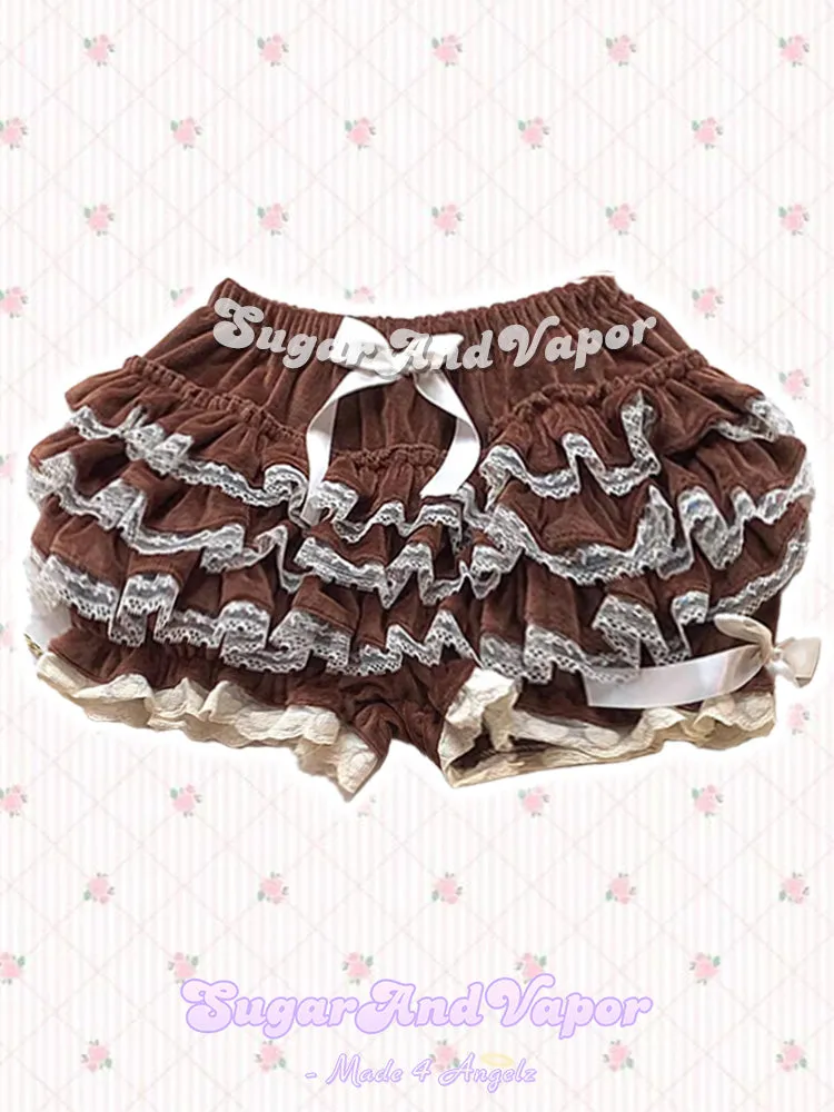 Dovie Warm Velvet Flared Mini Skort