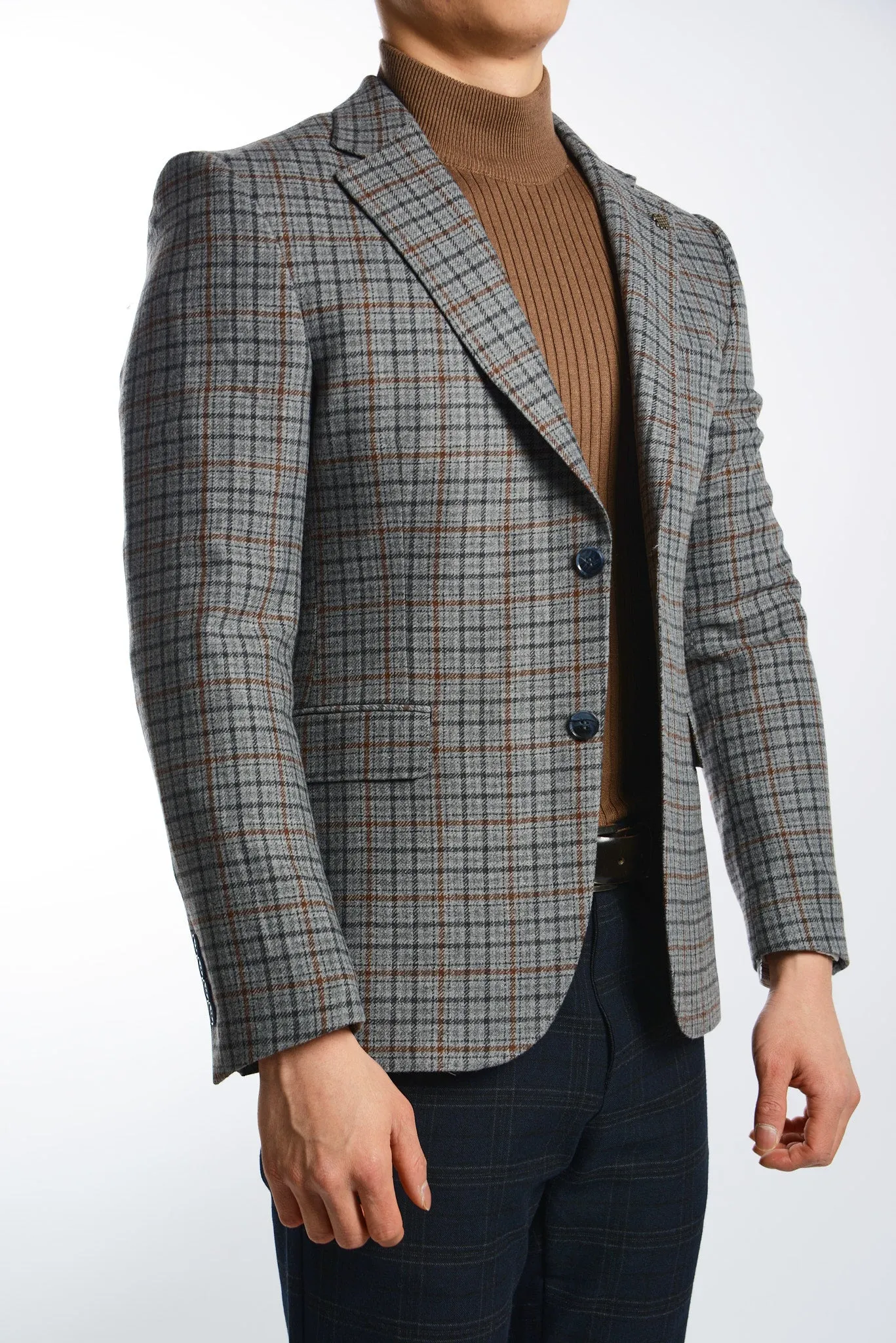 DT Two Tone Check Euro Sport Coat