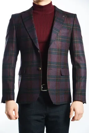 DT Windowpane Euro Sport Coat