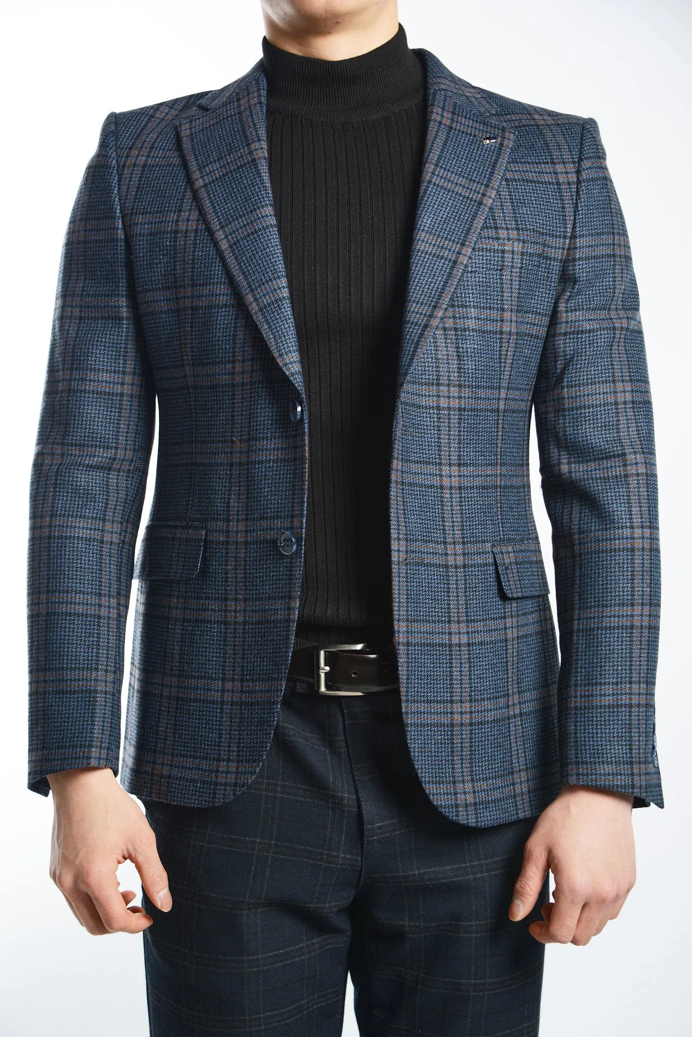 DT Windowpane Euro Sport Coat