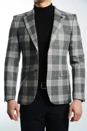 DT Windowpane Euro Sport Coat