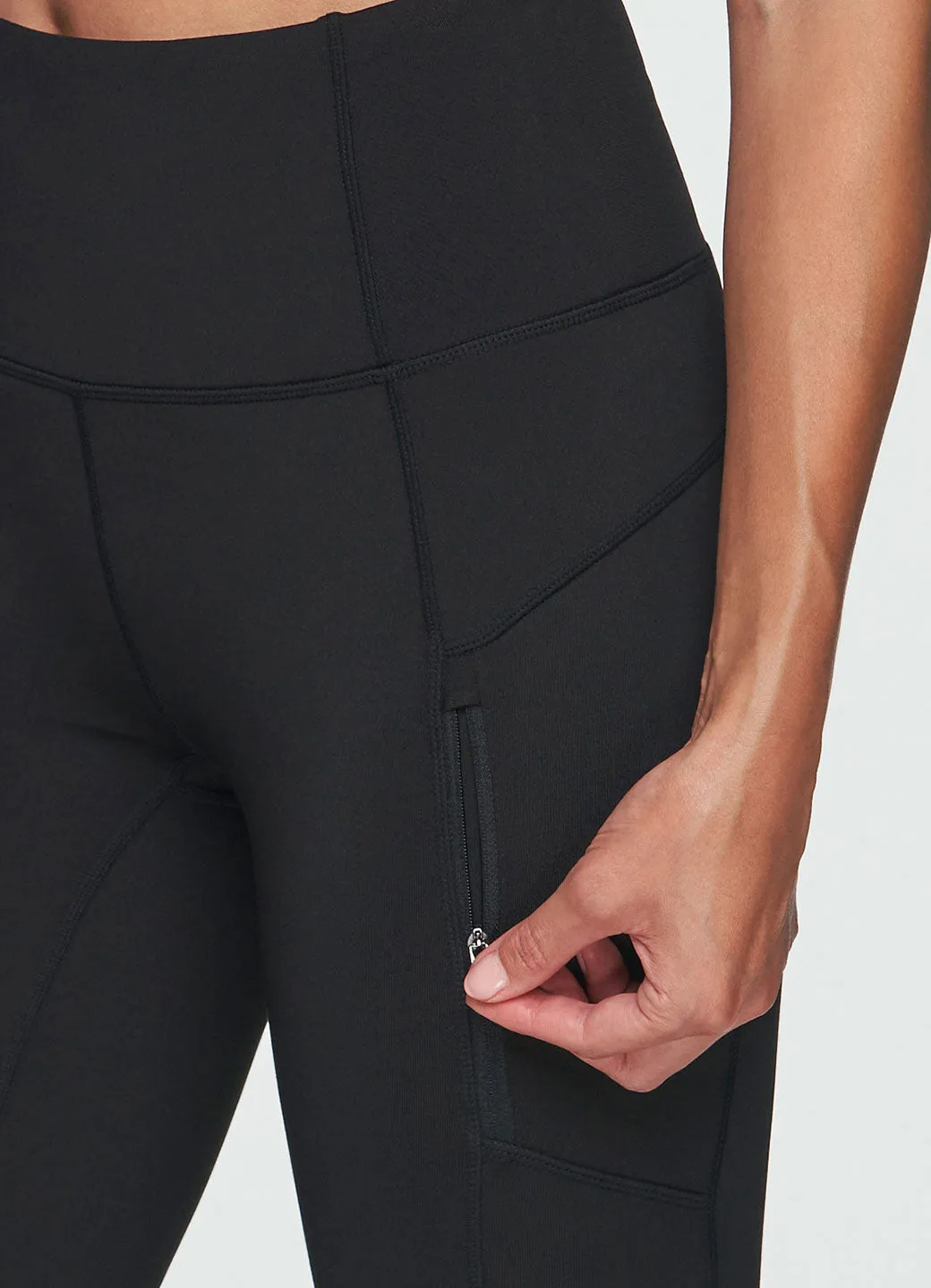 Fleece Lined Zip Pocket Legging