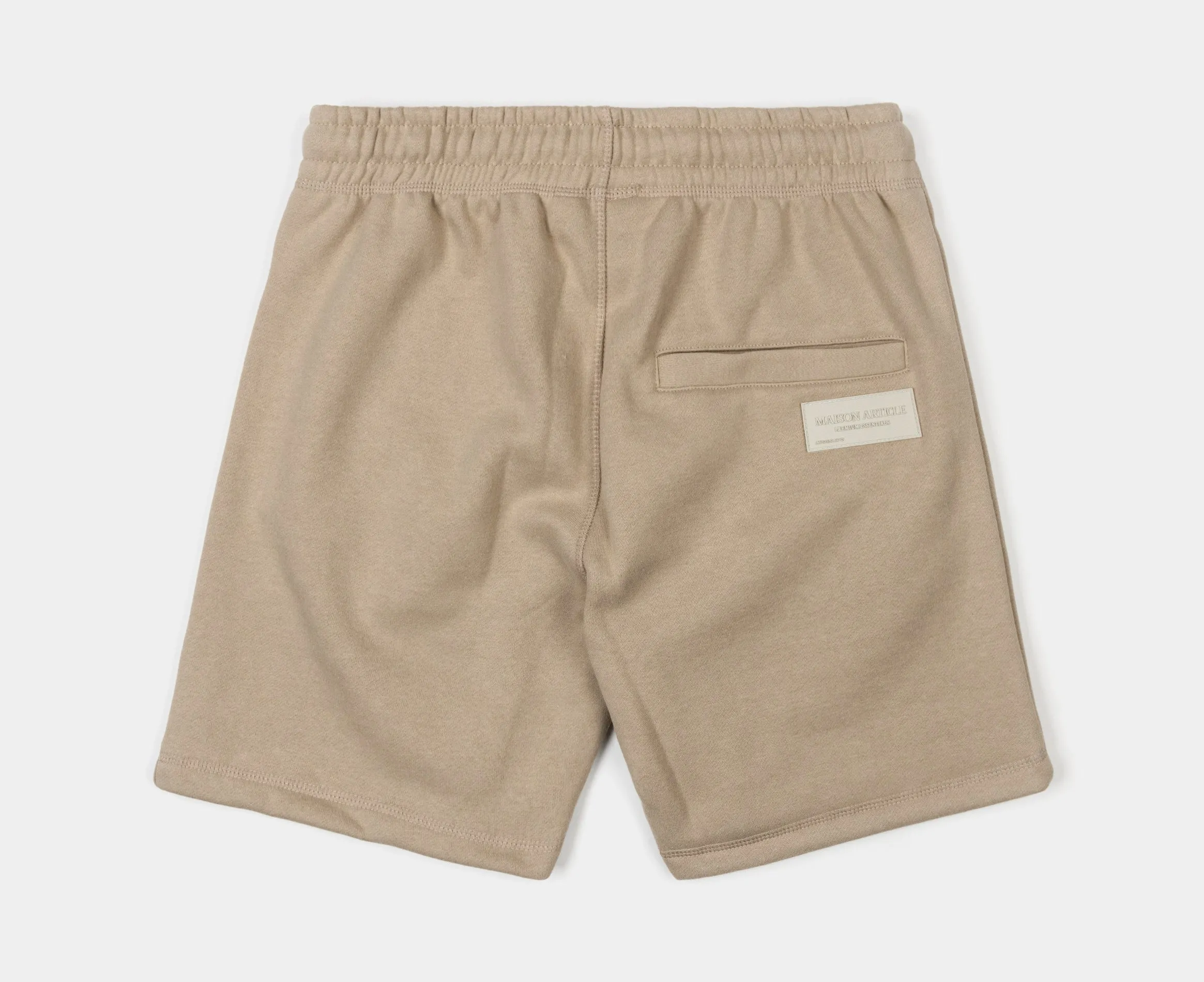 Fleece Mens Shorts (Beige)