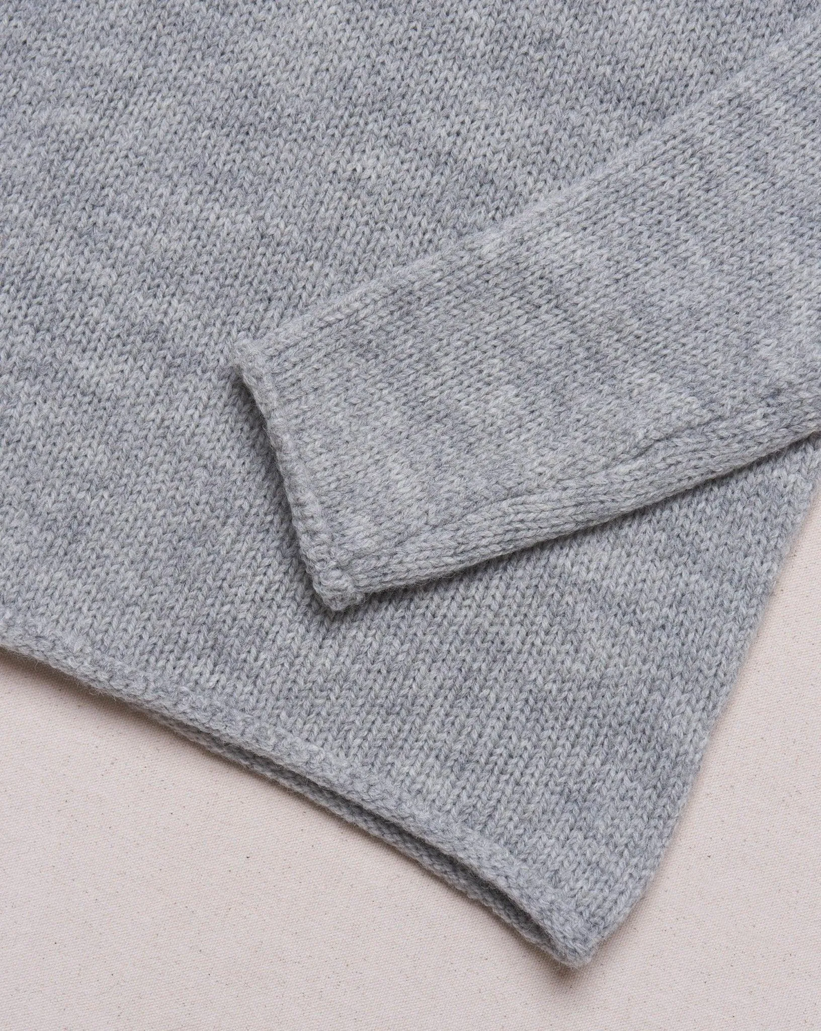 Fullcount Old Fisherman Wool Sweater - Heather Grey