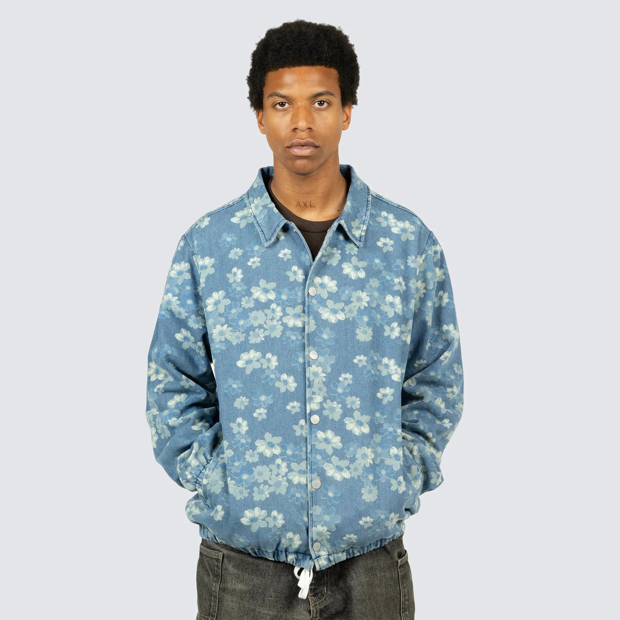 GARDEN DENIM COACH JACKET