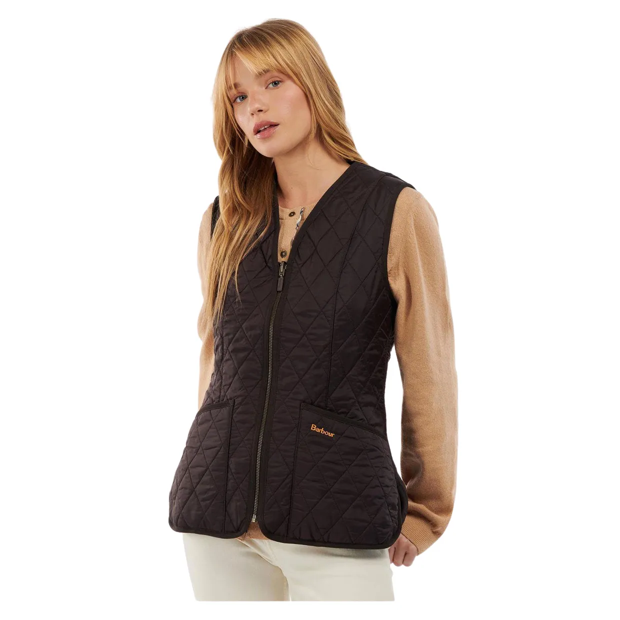 Gilet Barbour Fleece Betty Liner Marrone