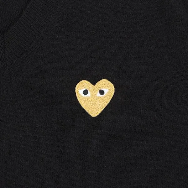 Gold Heart Sweater - Black