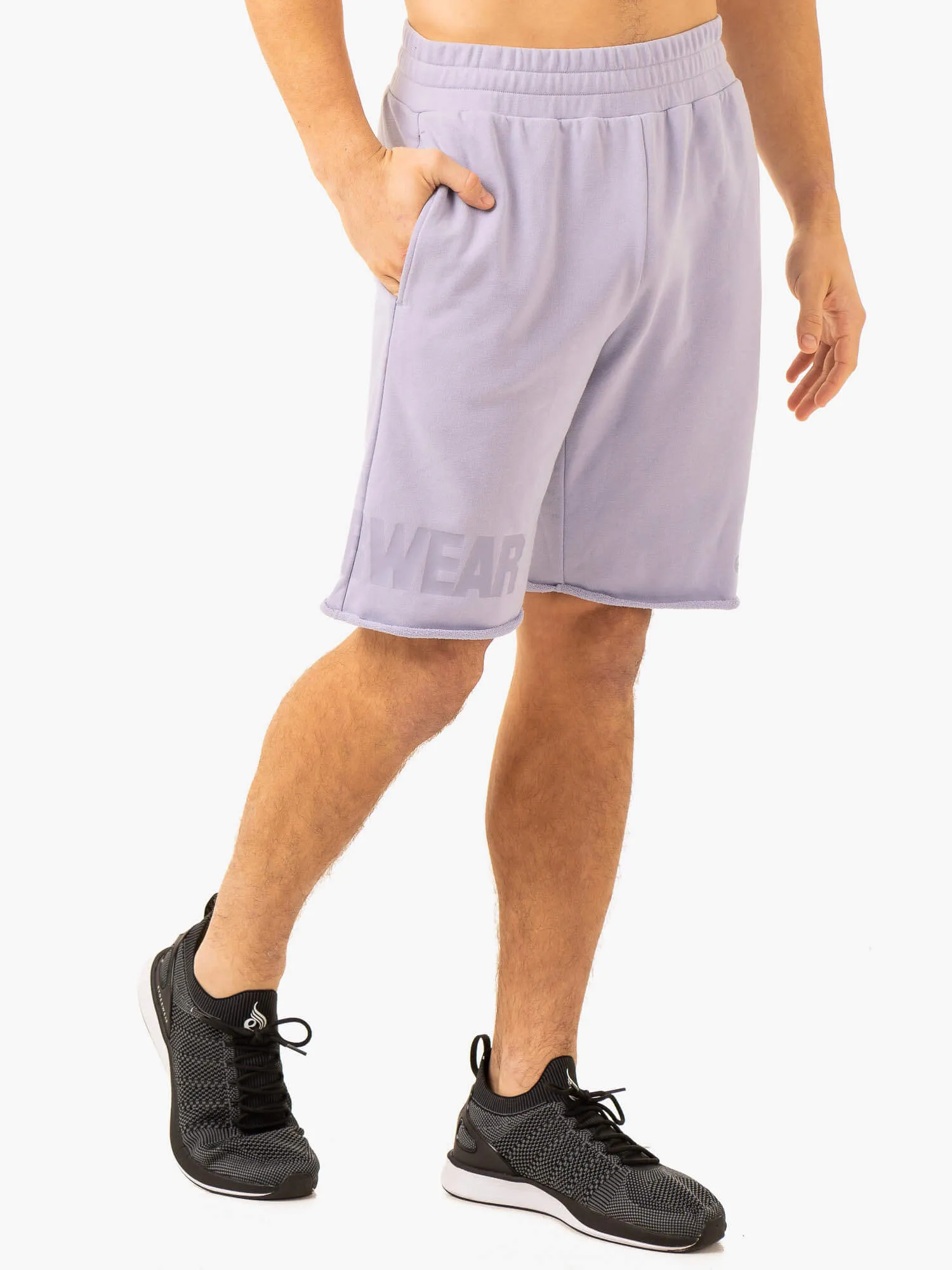 Heritage Fleece Track Shorts - Lavender