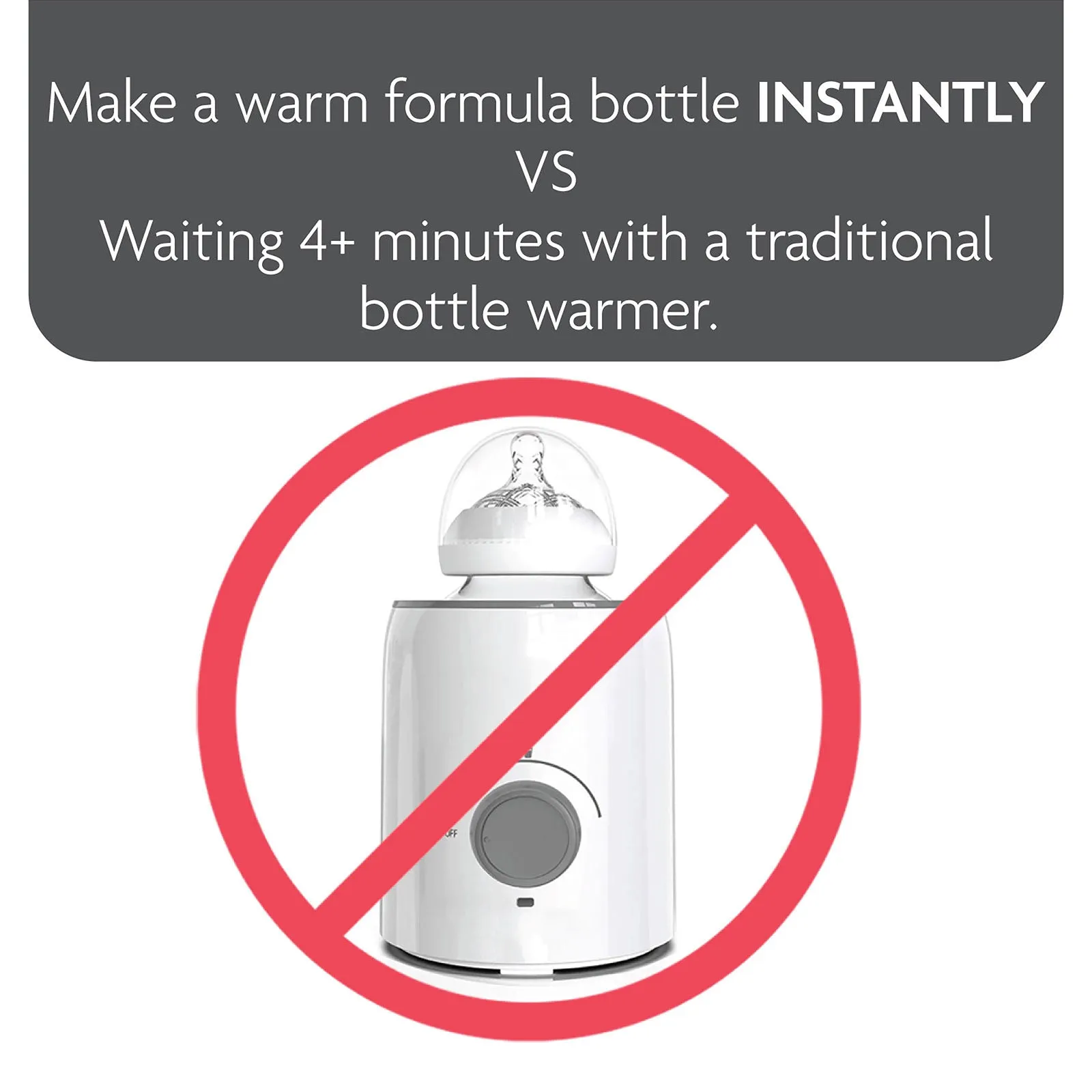 Instant Water Warmer Advanced For Baby Bottles with Nightlight - Instantly Dispenses Warm Water