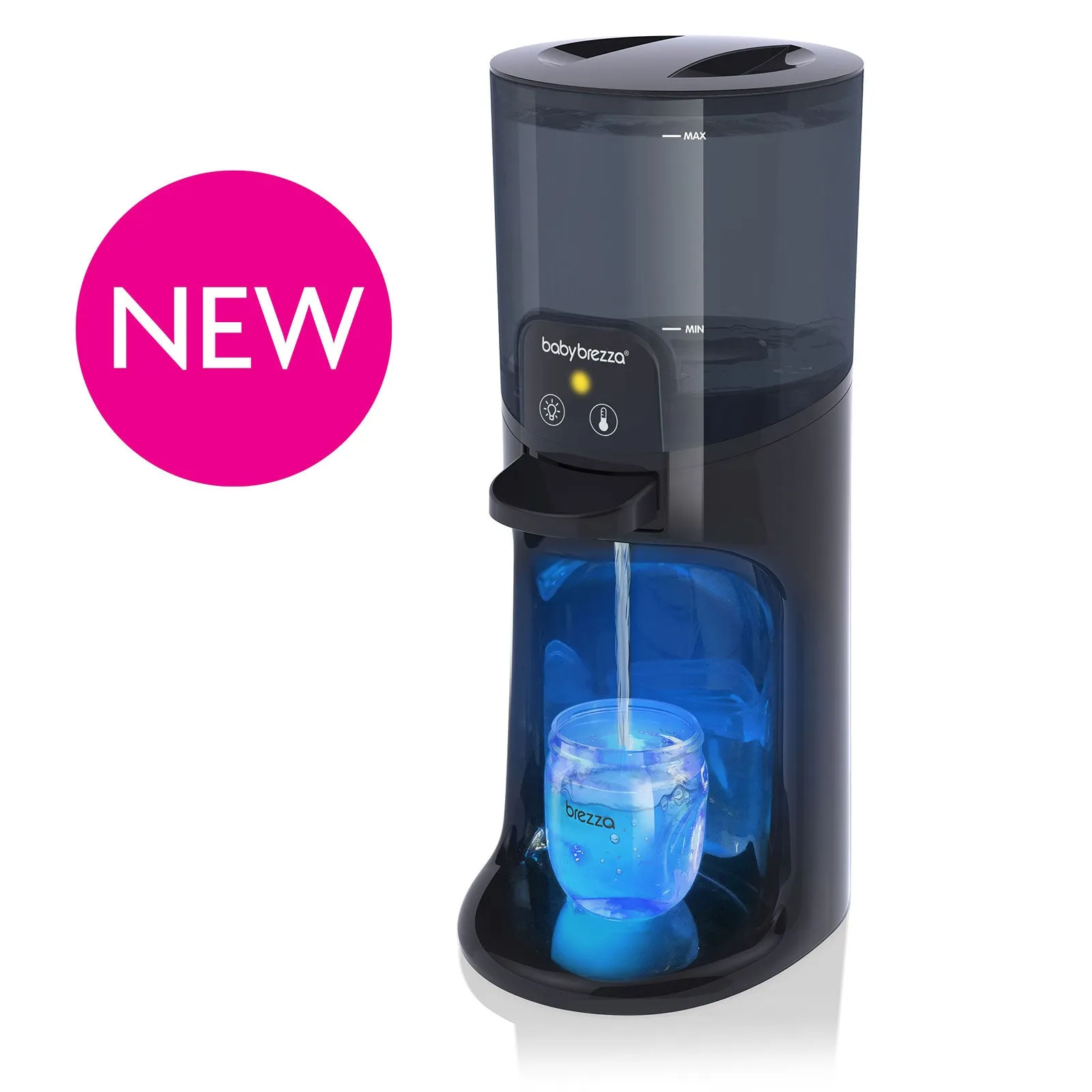 Instant Water Warmer Advanced For Baby Bottles with Nightlight - Instantly Dispenses Warm Water