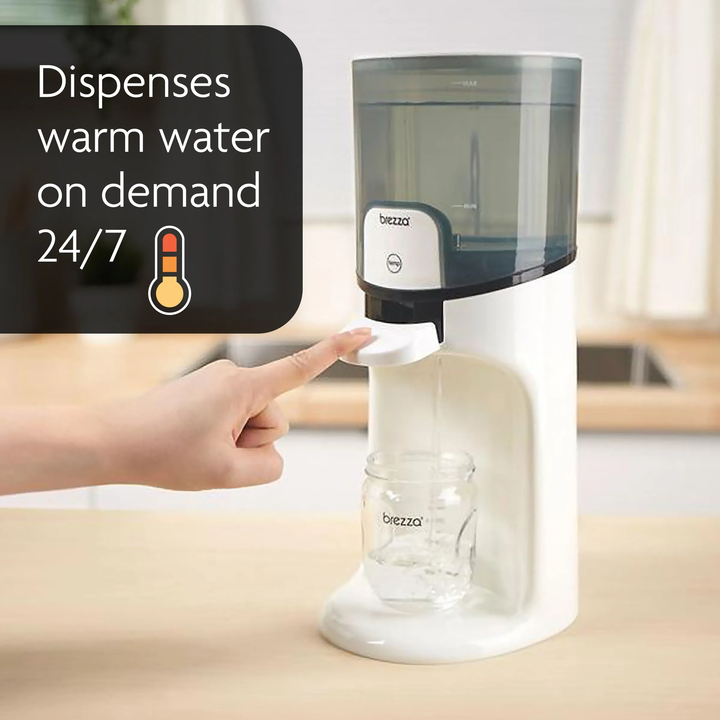 Instant Water Warmer For Baby Bottles - Instantly Dispenses Warm Water